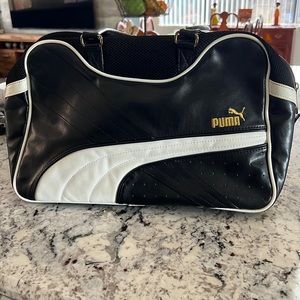 Black and White Puma Purse